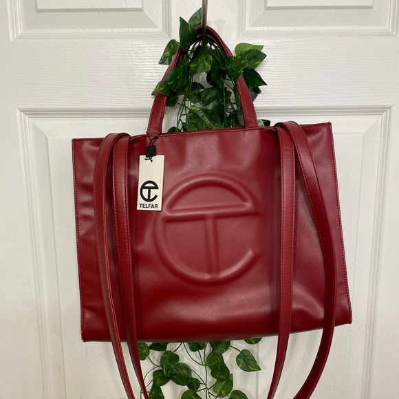 Medium Oxblood Telfar Bag - Picture 2 of 3